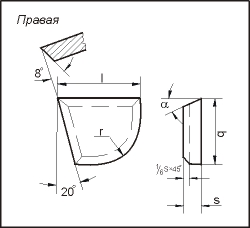 Пластина напайная 06350