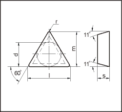 Пластина 3-гранная TPGN (01331)-160304