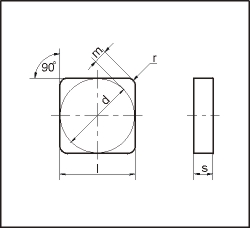 Пластина 4-гранная SNGN (03131)-120304