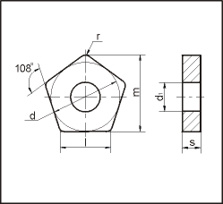 Пластина 5-гранная PNMA (10123)-110408