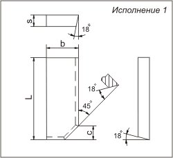 Пластина напайная 50311