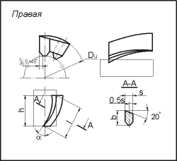 Пластина напайная 36010