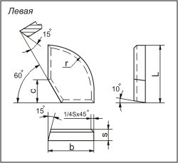 Пластина напайная 49060