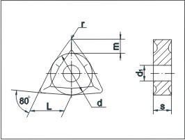 Пластина 3-гранная ломанная WNMG-080408 М3